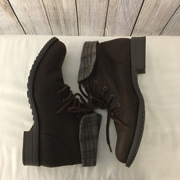 Shoes - Brown Combat Booties